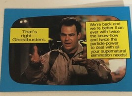 Ghostbusters 2 Vintage Trading Card #37 Dan Aykroyd - £1.57 GBP