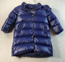 Polo Ralph Lauren Puffer Jacket Boy Tall 2 Blue Long Sleeve Pocket Butto... - $92.14
