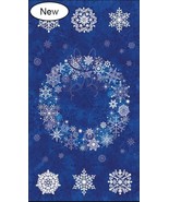 23.5&quot; X 44&quot; Panel Stonehenge Starry Night 2 Christmas Blue Fabric Panel ... - £6.13 GBP