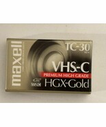 Maxell VHS-C HGX-GOLD TC-30 5 Pack Video Camcorder Blank Tapes New Sealed - $9.48