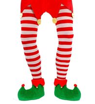 Mens ELF Tights - Red / White Loops - Male - $12.03