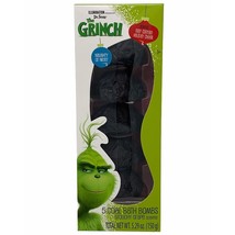 Dr. Seuss Grinch Coal Grouchy Grape Bath Bombs Scented 5 Pack Stocking Stuffer - £10.25 GBP