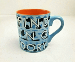 Disney Pixar Finding Dory Mug Ceramic Blue Orange Hidden Nemo &amp; Dory HTF - £12.73 GBP