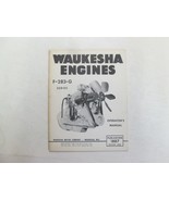 Manuale Operativo Serie F-283-G Motori Waukesha Macchie Minori OEM Di Fa... - $68.37 CAD