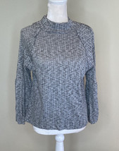 white willow NWOT women’s high neck pullover sweater size M grey G3 - £7.62 GBP