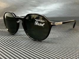 PERSOL Sunglasses PO3255S 95/31 Black Frame W/ Green Lens 51mm - $197.99