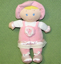 2013 Kids Preferred Doll Plush Rattle 12&quot; Baby Girl Pink Crinkle Touch Hat Toy - £17.98 GBP