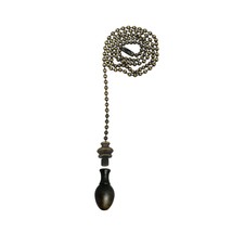 Royal Designs, Inc. Egg Shape Finial for Lamp Shade with Fan Pull, Antique Brass - $24.70+