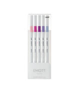 UNI EMOTT FINE 0.4 FINELINER PENS  5 COUNT NEW purple - $11.14 CAD