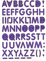 ABC Letter School Craft Sticker Decal Size 13x10cm/5x4inch Glitter Metal... - £2.77 GBP