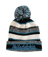 Philadelphia Embroidered Thick Winter Knit Pom Beanie Hat (Green Text) - $20.44 CAD