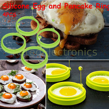 New Silicone Egg Fried Mold Ring Pancake Maker Convenient Kitchen Cookin... - £7.98 GBP