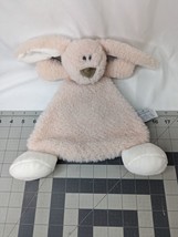 Nat Jules Rattle Lovey Rabbit 13 Inch Triangle Stuffed Animal Toy - £7.40 GBP