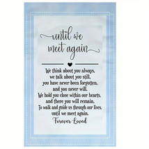 New Forever Loved Theme Garden Flag 12&quot;X18&quot; Welcome Double Until We Meet Again - £4.57 GBP