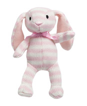 FAO Schwarz Stuffed Animal Baby Toys 4 Inch Textured Stripe Floppy Bunny,Pink - £13.92 GBP