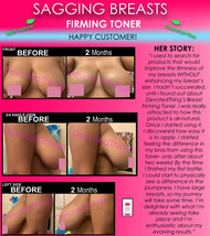 Chemical Free All Natural Breast Firming Toner Herbal Toning Lift for Sagging  - £37.56 GBP