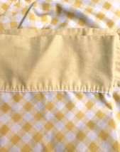 Vintage Dan River Dantrel Yellow Gingham Flat And Fitted Sheets Cutter Fabric - £11.08 GBP