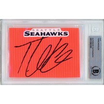 Tariq Woolen Auto Seattle Seahawks Signed Football Pylon Beckett Autographed - £101.59 GBP