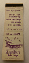 Vintage Matchbook Cover Matchcover Stardust Motor Lodge Strongsville OH - £1.83 GBP