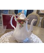Royal Albert Old Country Roses Bone China Coffee Pot 10&quot;  New - $1,170.11 MXN