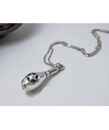 925 Silver Star Bowling Pin Pendant, Handmade Unisex Charm, Bowing Lover... - €56,44 EUR