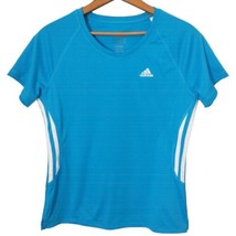 Adidas Womens Top S Supernova Logo Tee Shirt Side Stripe Crew Neck Short Sleeve - £14.32 GBP