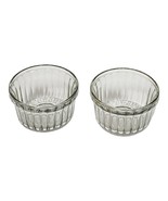 Anchor Hocking Ribbed Glass Ramekins 3 1/2&quot; Custard Creme Brule MCM Bake... - $19.61 CAD