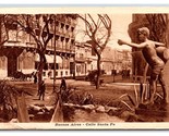 Calle Santa Fe Street View Buenos Aires Argentina UNP WB Postcard W8 - $6.88