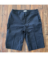 Chico&#39;s Women’s Shorts Slimming Black Sz 8 (1) Zip Back Pockets NWOT - $554.37 MXN