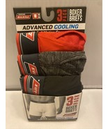 Dickies Boxer Briefs Men Size M 32-34 Advanced Cooling 3-Pack Red Black ... - £13.33 GBP
