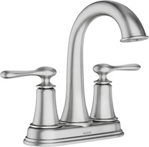 Moen 84092Srn Ellicott 4&quot; Lavatory Faucet, Brushed Nickel. - £95.86 GBP