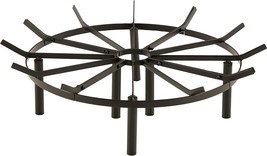 24In Fire Grate Log Grate, Round Spider Wagon Wheel Firewood Grates, Heavy Duty - £72.50 GBP