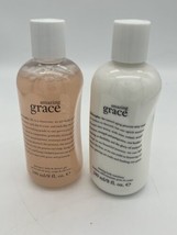 Philosophy Amazing Grace Firming Body Emulsion &amp; Shampoo Bath Body Wash 8 fl oz - £13.96 GBP