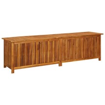 Outdoor Garden Patio Rustic Wooden Acacia Wood Storage Deck Cushion Box ... - £106.58 GBP+