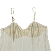 Vanity Fair NWOT 40SS Vintage Full Slipdress Lace Trim Beige - £16.49 GBP