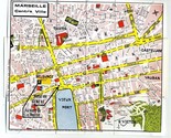 Hotel De Geneve Unusual Folding Map of Marseille France - £11.17 GBP
