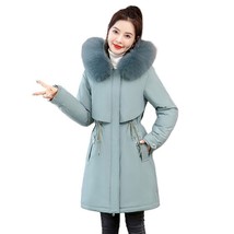 Women&#39;s Winter Autumn Coat With Vibrant Color Fur On End Of Hood - $55.50