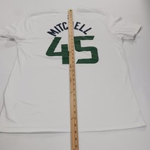 Utah Jazz Donovan Mitchell NBA #45 Nike T-Shirt Men's XL White Cotton Dri-Fit image 10