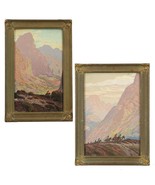 Fred Grayson Sayre Pair of Serigraphs of Native Americans Riding Horses - $641.52