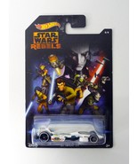 Hot Wheels Jet Threat 3.0 Star Wars Rebels 8/8 White Die-Cast Car 2014 - $8.05 CAD