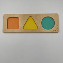 Lovevery Geo Shapes Wooden Puzzle Replacement Board The Enthusiast Play Kit - $18.29 CAD
