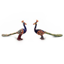 Brass Peacock Showpiece Dancing Peacock Figurine Livingroom Home Decor Gift Item - £19.86 GBP