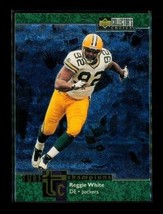 1997 Ud Choice Turf Champions Chrome Football Card TC56 Reggie White Packers - $4.94