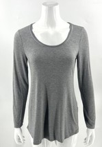 White House Black Market Tunic Top Size Small Gray Silver Shimmer Shirt ... - $29.70
