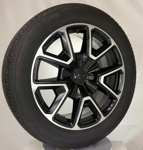 22" Chevy Silverado Tahoe Suburban RST OEM Wheels Bridgestone Tires New Takeoff Item image 6