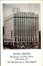 Hotel Empire On Broadway &amp; 63rd Street NYC New York NY UNP Chrome Postcard E7 - £2.34 GBP