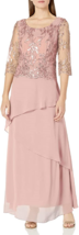 New Le Bos Embroidered Pink Maxi Flare Dress Size 14 $160 - £68.61 GBP