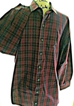 Men’s Kenneth Cole Reaction Slim Plaid Button Shirt Long Sleeve Cotton S... - $6.88