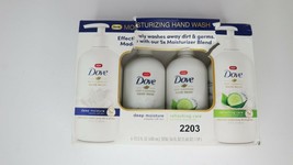 Dove moisturizing hand wash 4 pack refreshing care deep moisture cucumber - £14.23 GBP