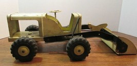 Vintage Marx Lumar Pressed Steel  Tractor Lift Loader Vehicle - £37.40 GBP